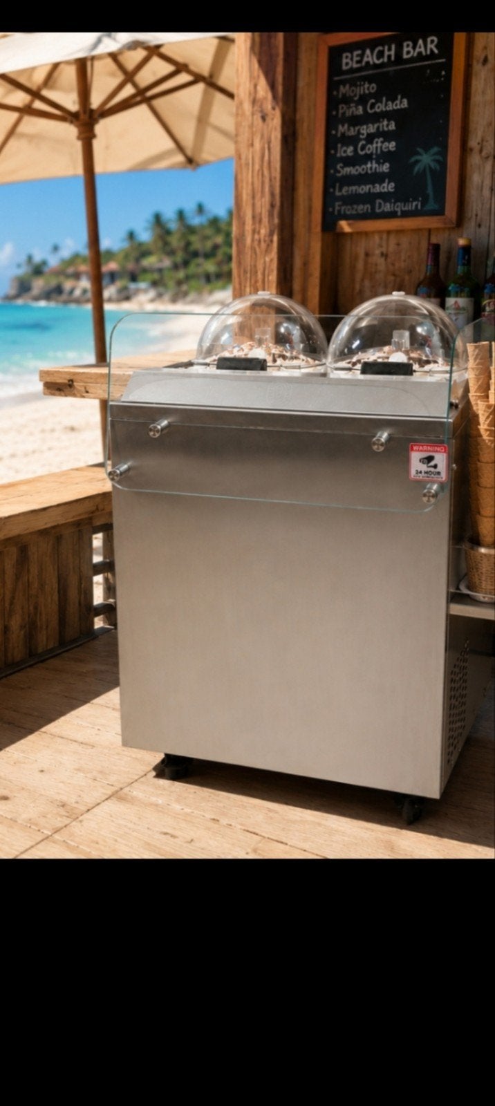 Professionele dubbele batch-freezer / Gelato & Ice Cream Art, Ophalen, Zo goed als nieuw, Zelfvriezend