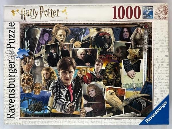 Ravensburger Harry Potter vs Voldemort Puzzel 1000 Stukjes, Hobby en Vrije tijd, Denksport en Puzzels, Zo goed als nieuw, Legpuzzel