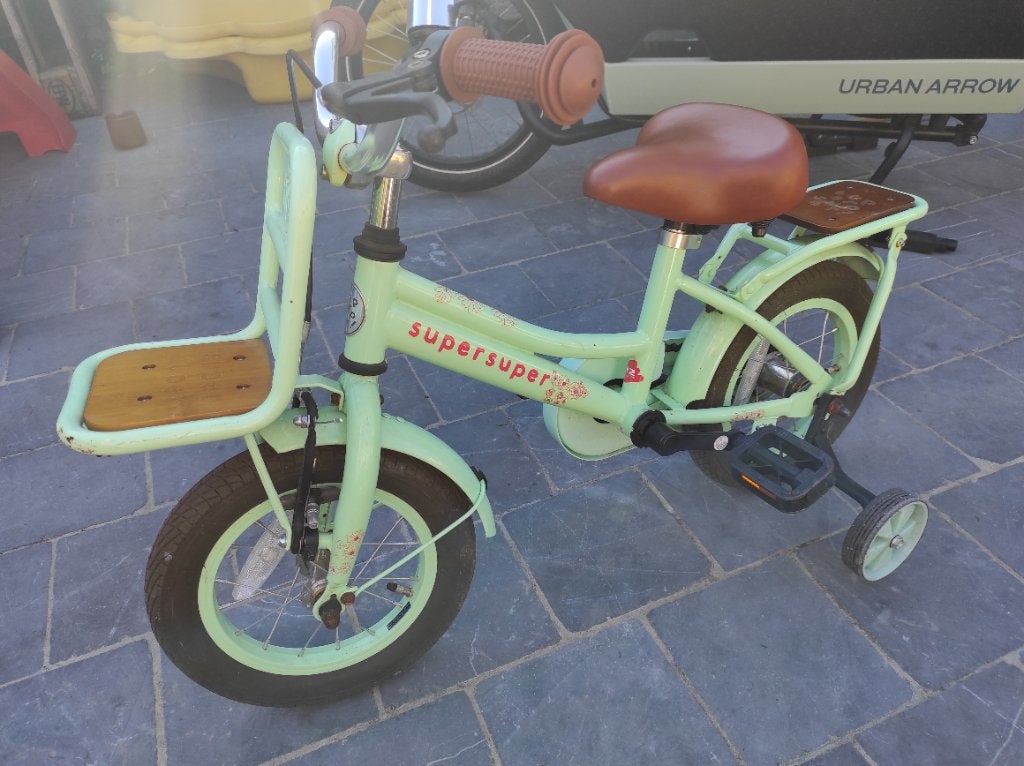 Fiets super super 14 inch, Ophalen, Zijwieltjes, Gebruikt, Minder dan 16 inch