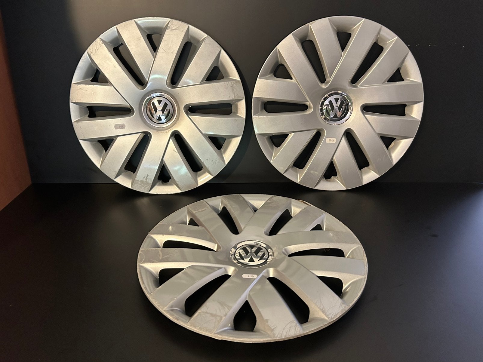 3 enjoliveurs d’origine vw polo 15", Enlèvement ou Envoi, Utilisé