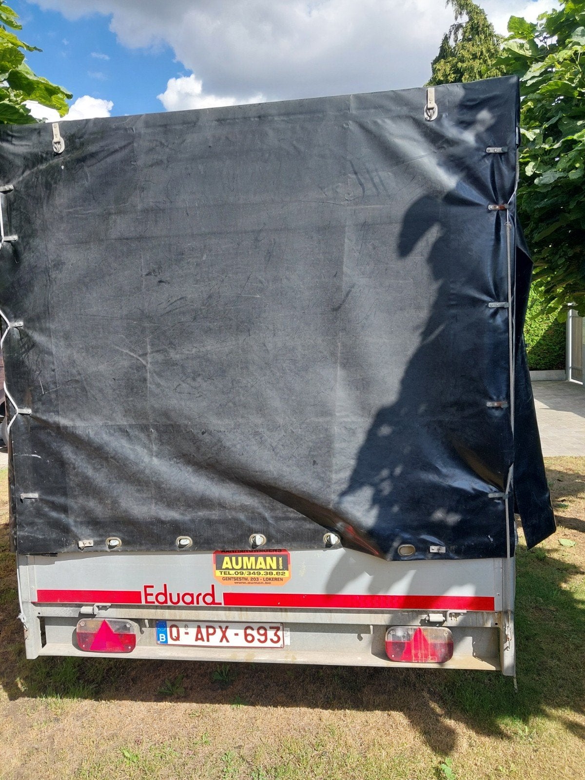 Aanhangwagen me schuifbache te koop, Auto diversen, Aanhangers en Bagagewagens, Ophalen