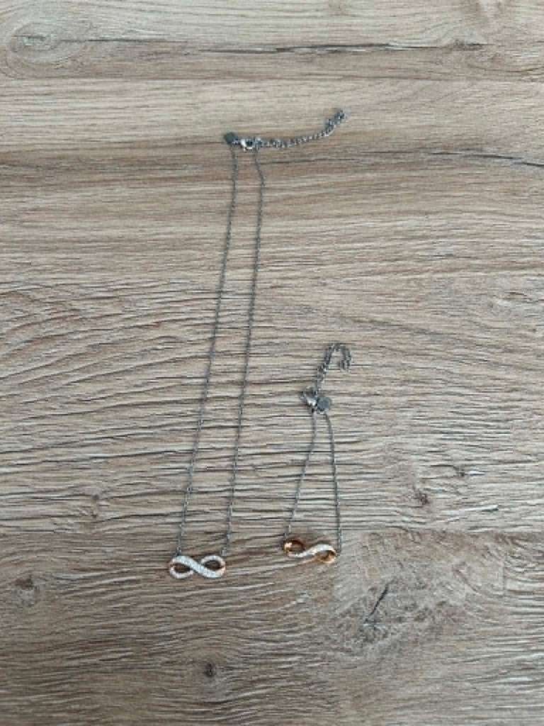 Ensemble collier et bracelet infini, Enlèvement, Comme neuf, Autres couleurs