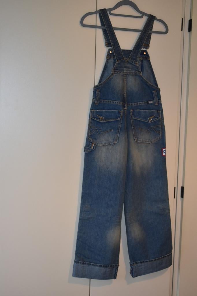 salopette jeans maat 134, Enlèvement, Comme neuf
