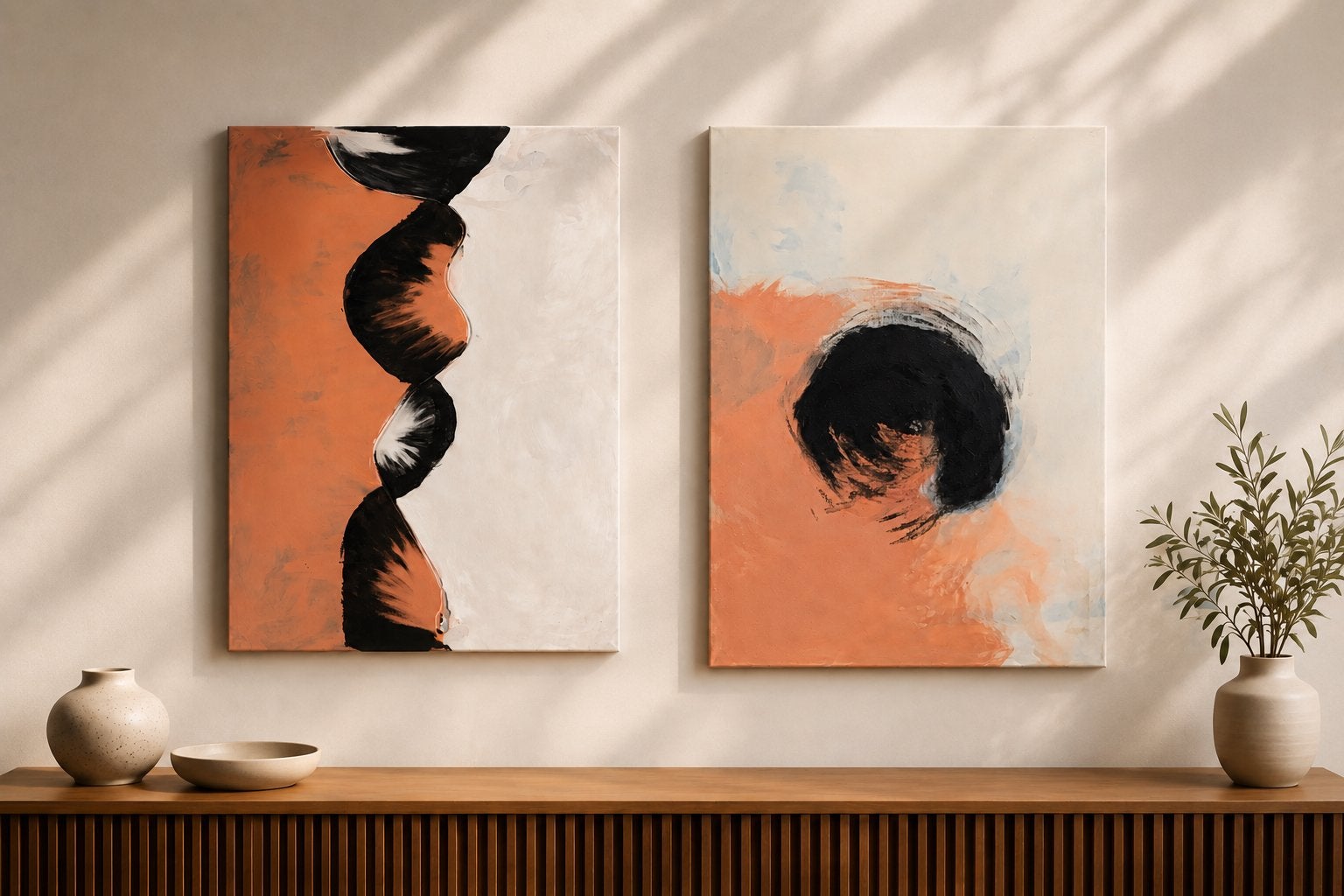 2 peintures sur toile, Enlèvement ou Envoi