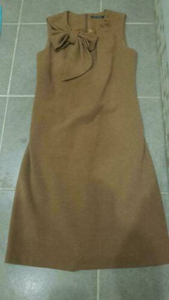 bruin gekleed kleed van River Woods maat 34 - 36 of XS - S, Kleding | Dames, Bruin, River Woods, Ophalen of Verzenden, Zo goed als nieuw