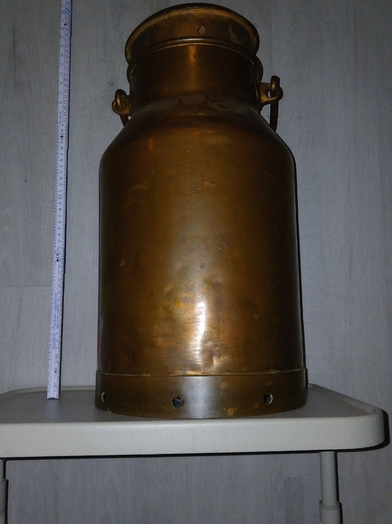 Grote koperen melkkan – antiek decoratiestuk – 40 cm, Antiek en Kunst, Ophalen of Verzenden, Koper