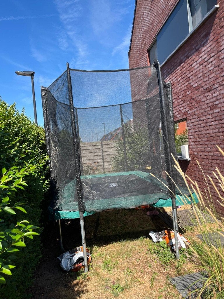 Rechthoekige trampoline Salta, Ophalen, Gebruikt