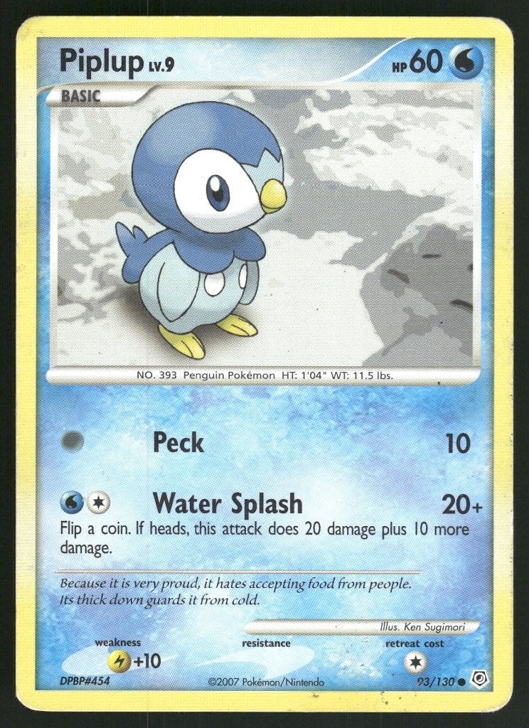 Piplup 93/130 - Diamond &amp; Pearl (Good), Verzenden, Gebruikt
