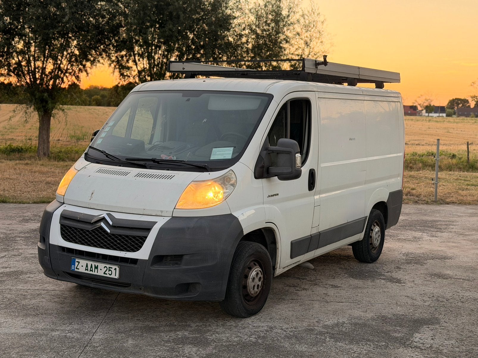 Citroen jumper 129814 km met handig dakrek !, Auto's, Jumper, Bedrijf, Te koop, Trekhaak