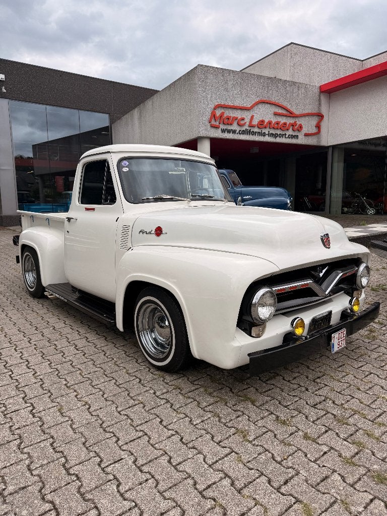 Ford F100 1955 V8  Stepside Pick up, Auto's, 4800 cc, Zwart, Wit, Handgeschakeld