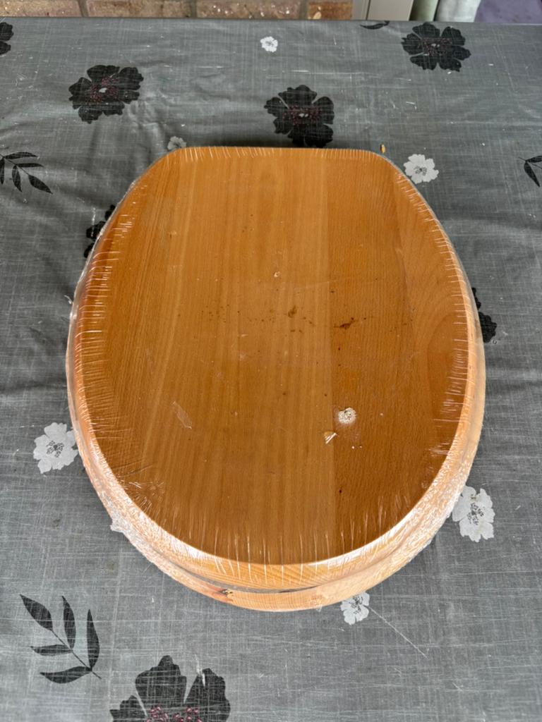 Toiletbril hout, Ophalen, Nieuw