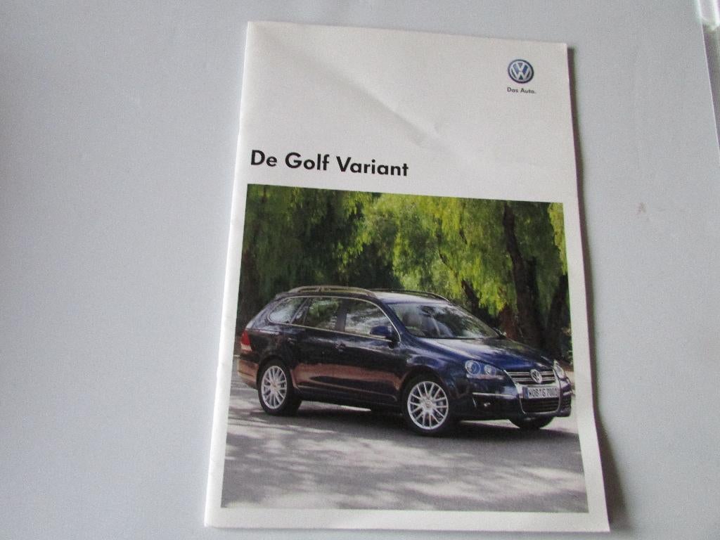 VOLKSWAGEN GOLF VARIANT, BROCHURE, Volkswagen, Ophalen of Verzenden, Zo goed als nieuw, Volkswagen