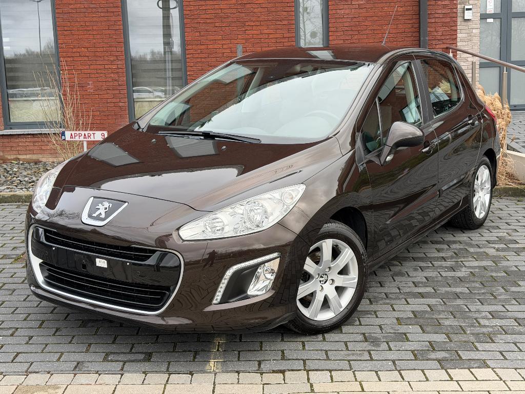 (91.658Km) Peugeot 308 1.6i (120Ch) 1er propriétaire 11/2012, Auto's, Voorwielaandrijving, Stof, 4 cilinders, Bruin