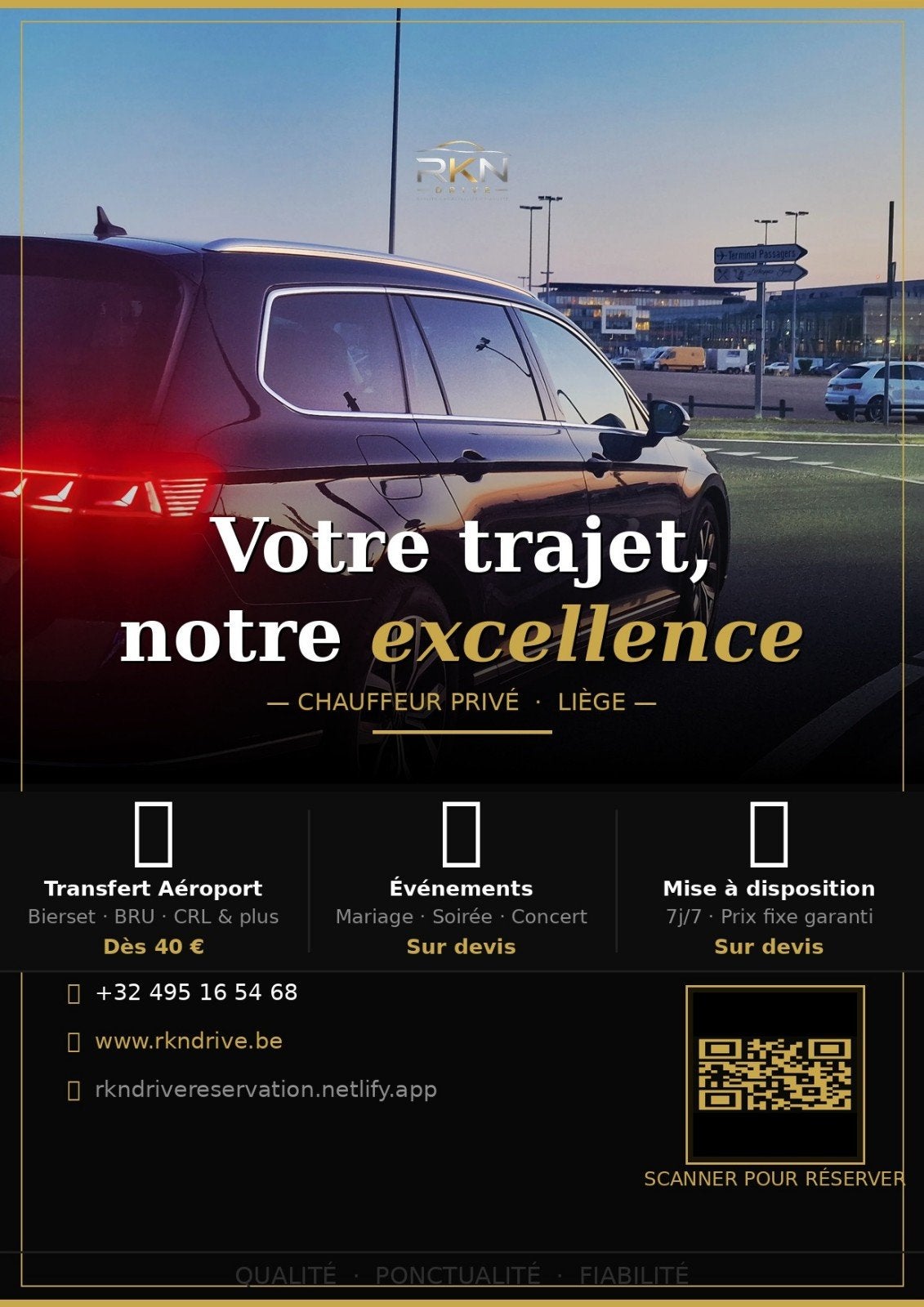 Pendelevenement naar de luchthaven, Contacten en Berichten