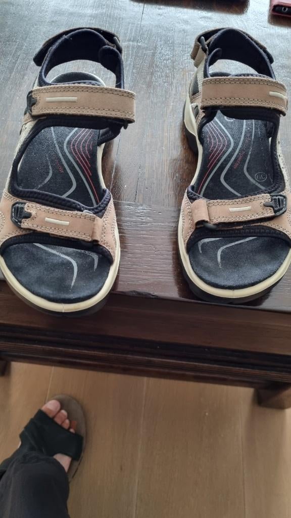 sandalen ecco, Bruin, Sandalen of Muiltjes, Zo goed als nieuw, Ophalen