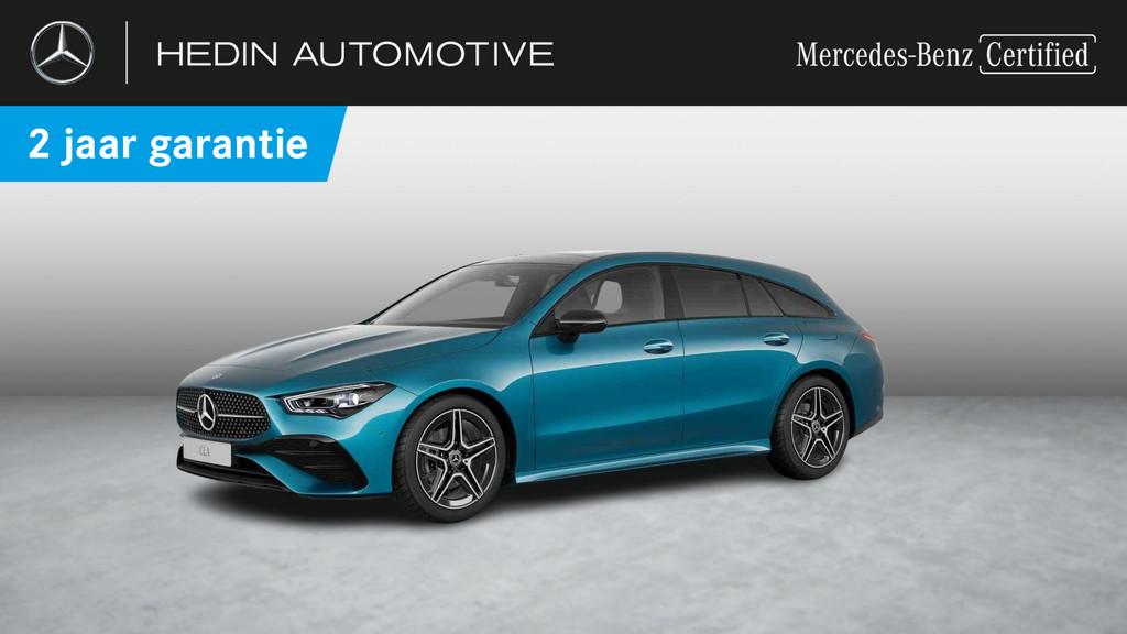 Mercedes-Benz CLA-Klasse 180 Shooting Brake AMG Line Night P, Auto's, CLA, Gebruikt, 4 cilinders, Leder en Stof