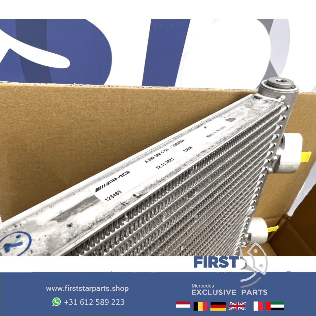 A0995005700 OLIEKOELER W205 C63 W213 E63 W218 CLS63 W253 GLC, Gebruikt, -, Ophalen of Verzenden, -