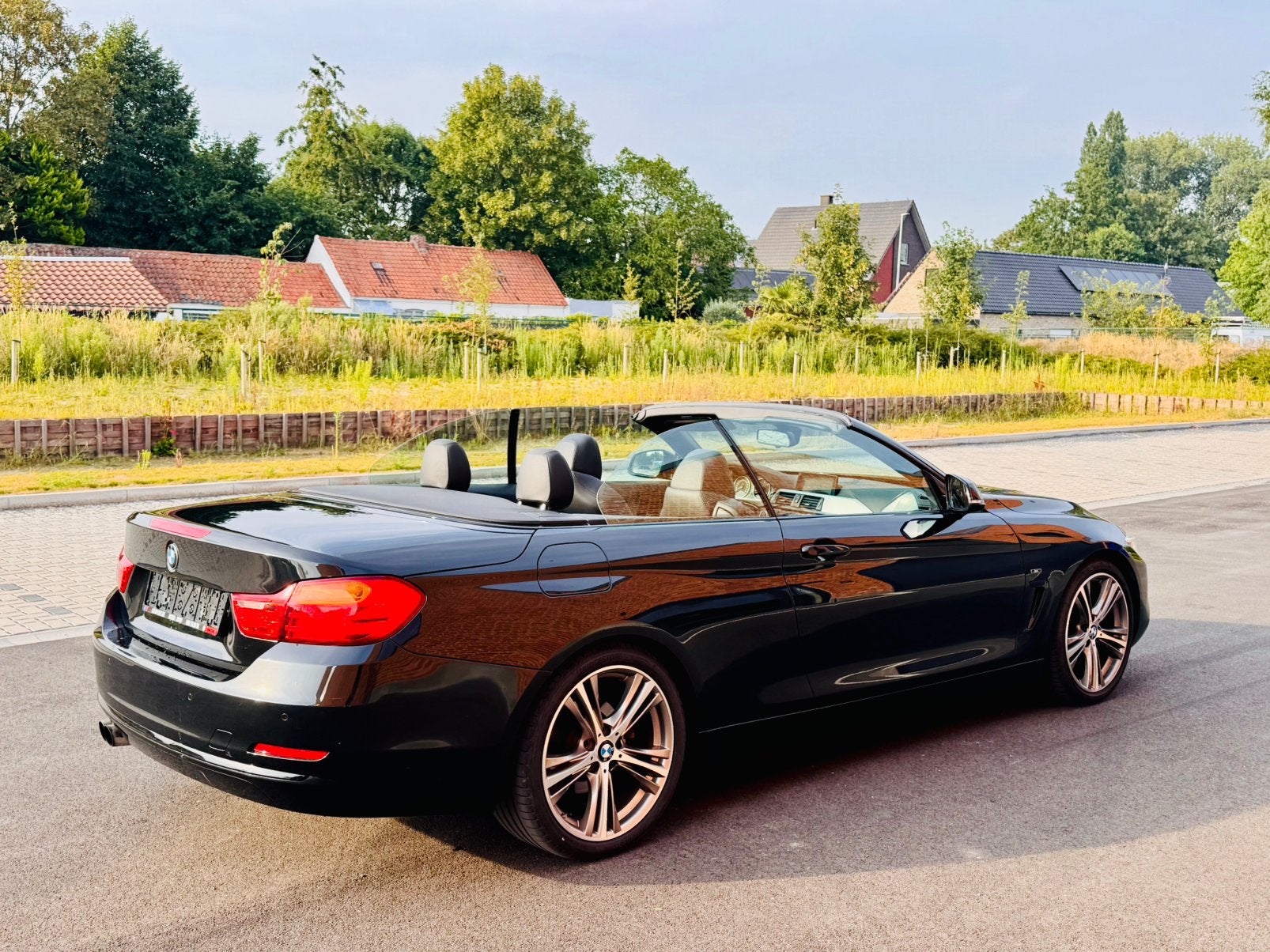BMW 420 D SPORT PACK EURO 6 automaat, Autos, Euro 6, Entreprise, Cabriolet, Noir