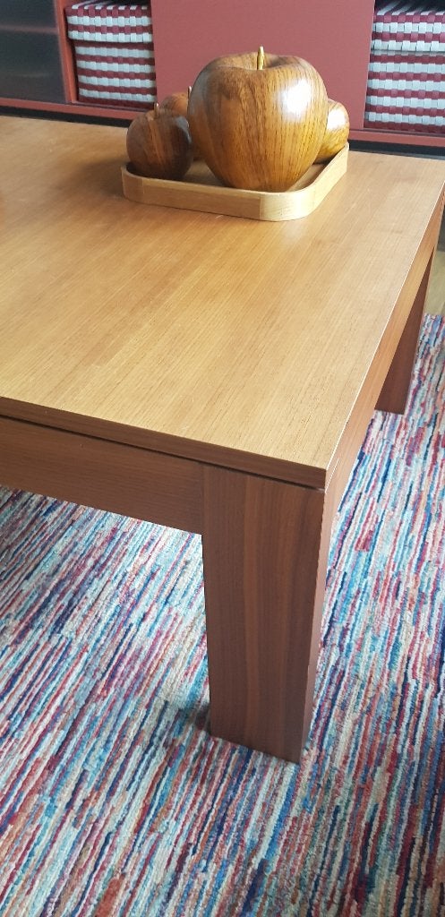 houten salontafel, Ophalen, 100 tot 150 cm, 50 tot 100 cm, Zo goed als nieuw