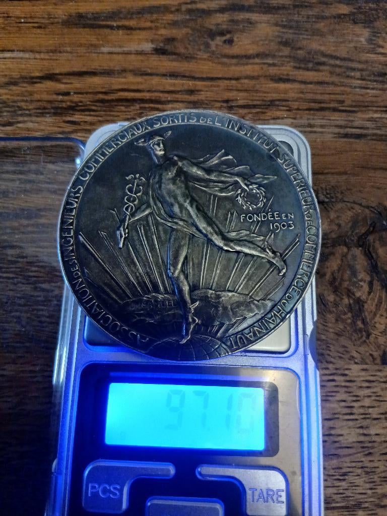 Zilveren medaille voor commerciële ingenieurs uit 1953, Verzenden, Zilver