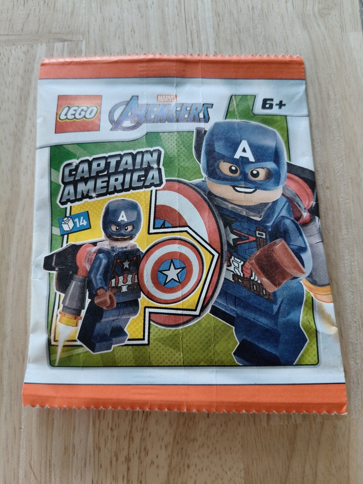 Minifiguur Captain America, Marvel, Lego, Nieuw, Ophalen of Verzenden