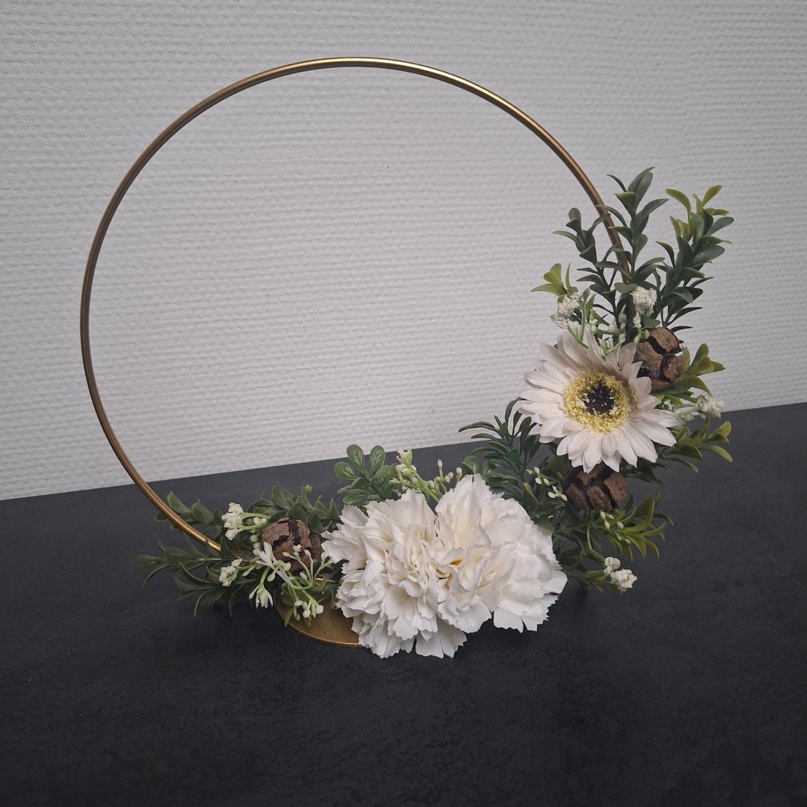 Flowerhoop Wit 25cm, Huis en Inrichting, Ophalen of Verzenden