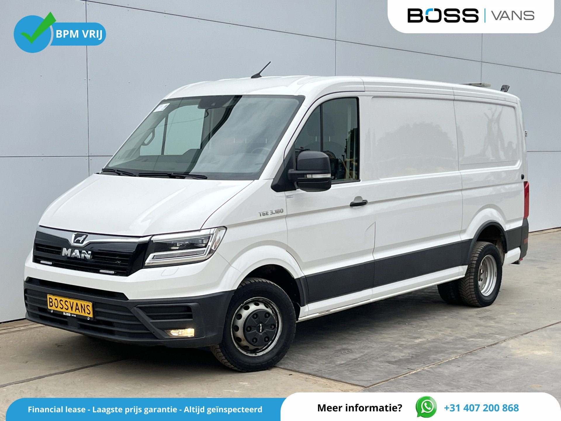 MAN TGE 5.180 2.0 TDI Automaat L3H2 Dubbellucht Cruise Contr, 177 ch, Achat, Entreprise, 3 places