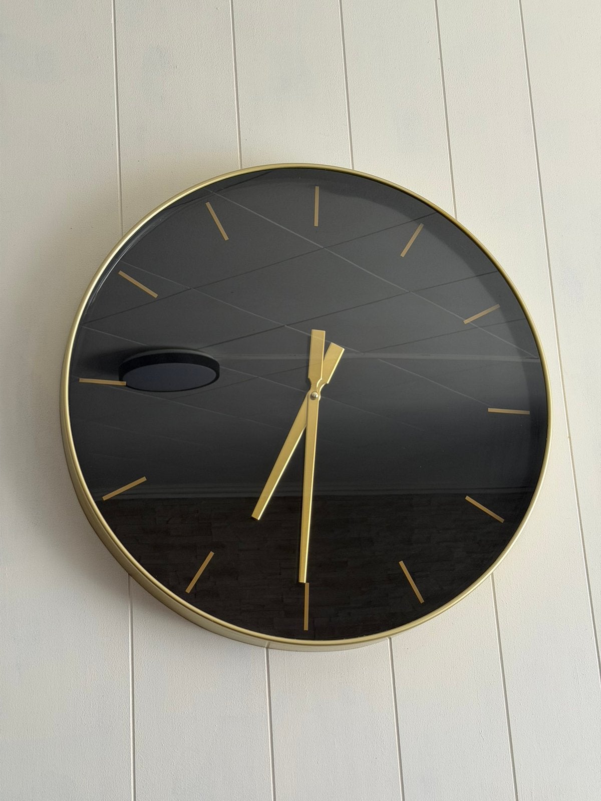Horloge murale, Enlèvement, Comme neuf, Doré, Horloge murale