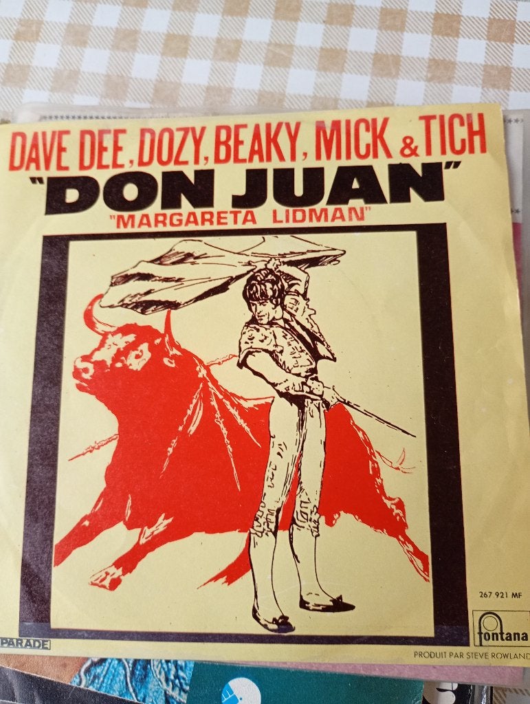 Dave Dee , Dozy , Beaky , Mick and Tich - Don Juan, Pochette photo, 7 inch, Utilisé, Pop