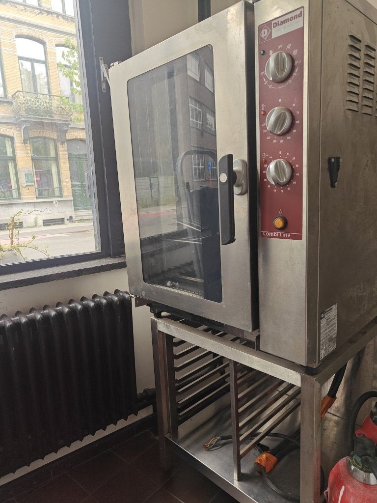 Prof. Diamond Combi Line combi-/stoomoven met rvs-onderstel, Ophalen, Gebruikt, Ovens, Microgolfovens en Steamers