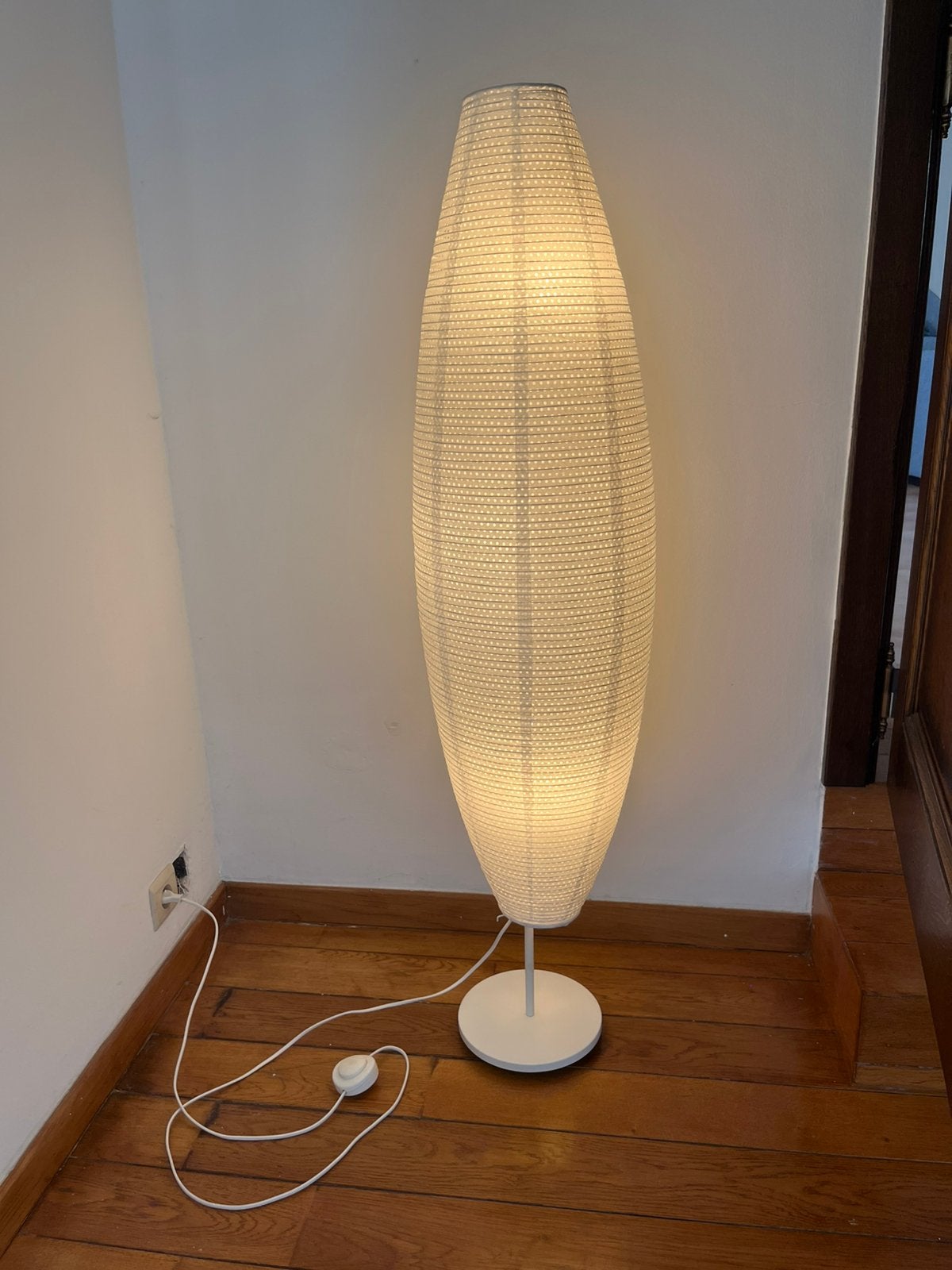 Lampadaire ovale blanc, Enlèvement, Comme neuf