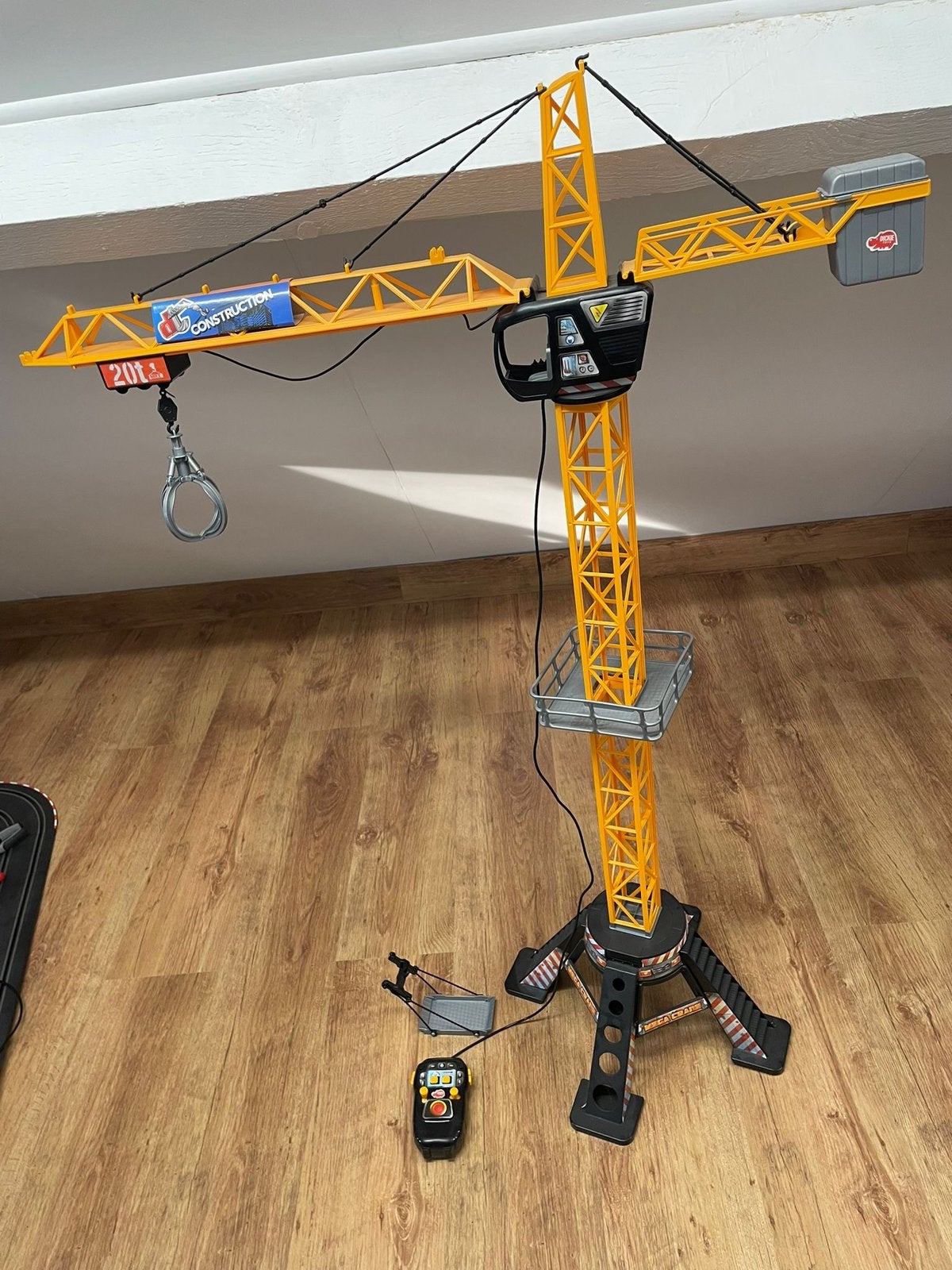 Constructiekraan Dicky Toys, Ophalen, Zo goed als nieuw, Afstandsbediening