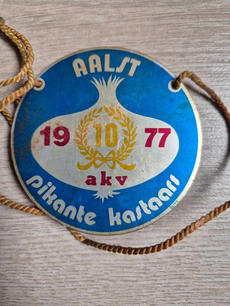Carnaval medaille Aalst A.K.V. Pikante Kastaars 1977, Ophalen of Verzenden