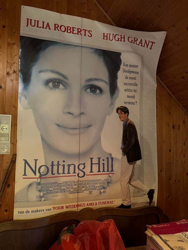Mega poster Notting Hill, Ophalen of Verzenden, Zo goed als nieuw