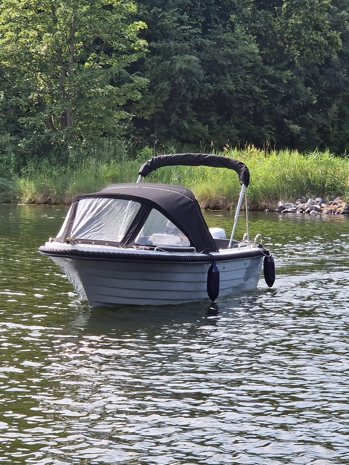 Luxe sloep met trailer elektrisch , benzine., Watersport en Boten, Sloepen, Ophalen, Zo goed als nieuw, Trailer, Buitenboordmotor