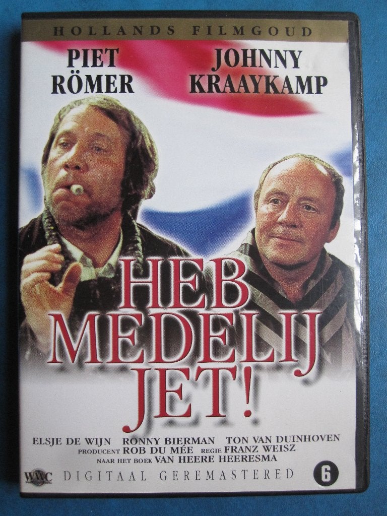 Heb medelij Jet! (1975), Cd's en Dvd's, Dvd's | Nederlandstalig, Vanaf 6 jaar, Ophalen of Verzenden, Zo goed als nieuw, Komedie