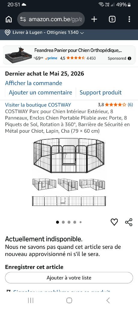 Parc pour chien, Autres marques, Enlèvement, Neuf, Enclos pour chien