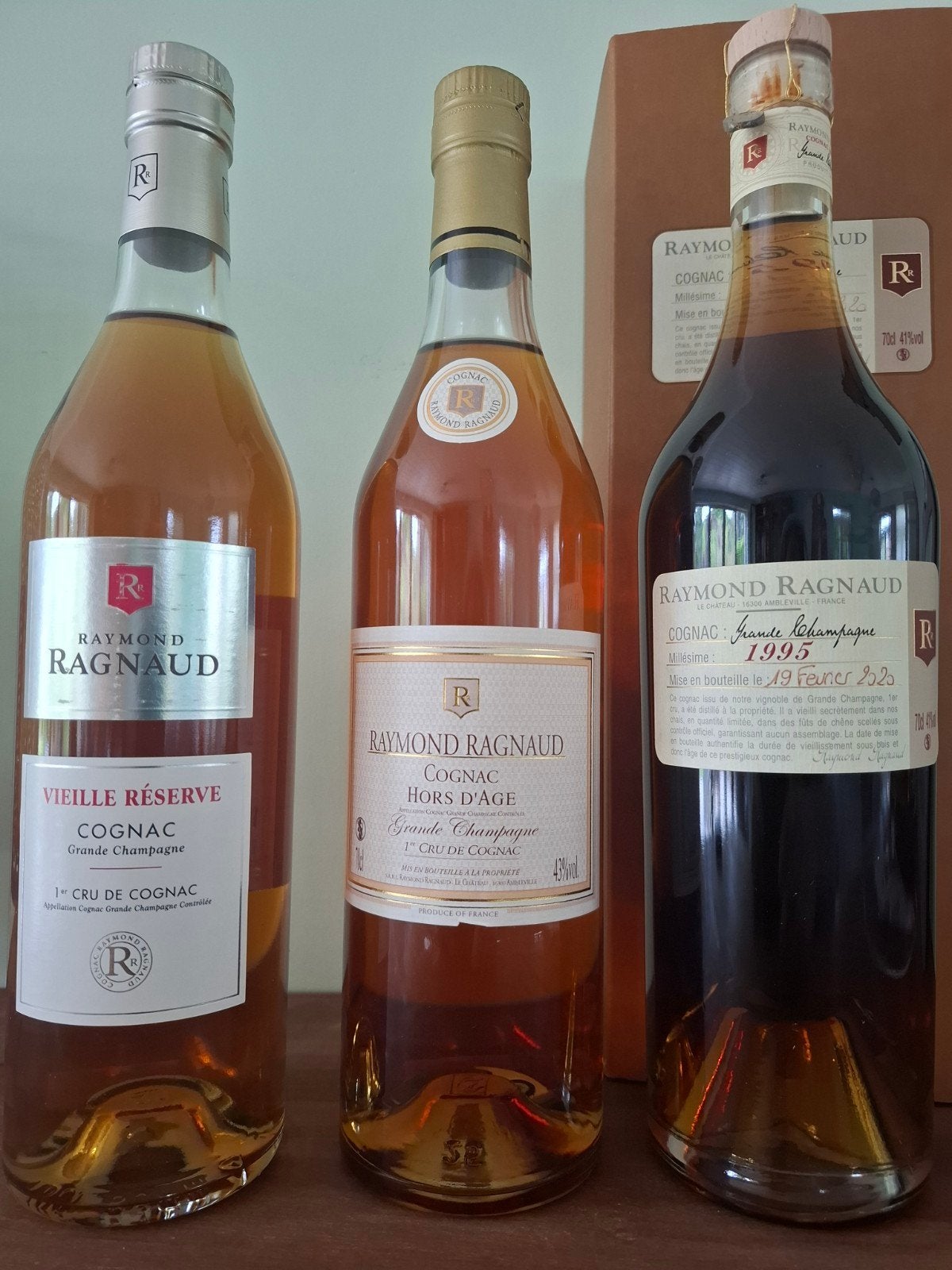 Superbe lot de Grand Champagne Cognac Raymond Ragnaud, Neuf, Enlèvement ou Envoi, Pleine, Autres types