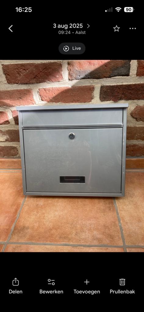 Brievenbus, Ophalen, Nieuw, Inox