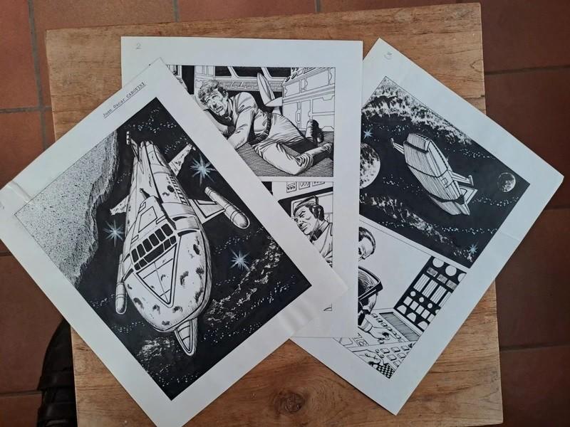 3 originele platen van Juan Oscar Carovini, Boeken, Stripverhalen, Ophalen of Verzenden