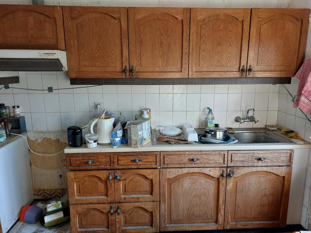 Keukenkast deuren eik, Ophalen, Gebruikt