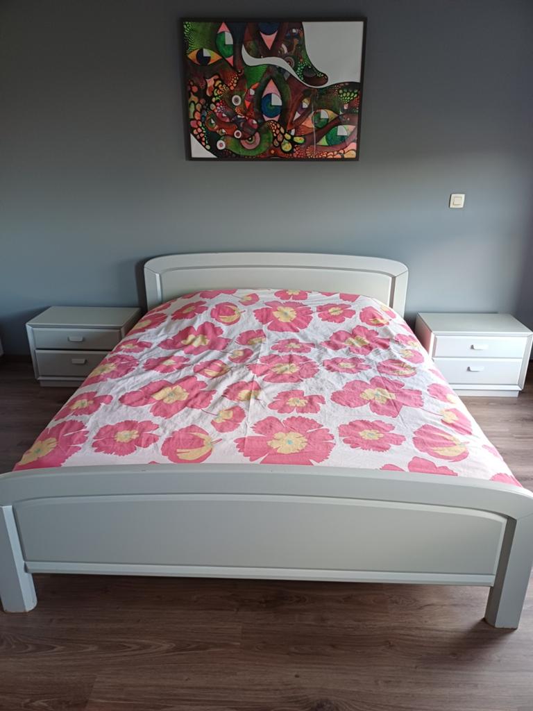 Bed en toebehoren., Huis en Inrichting, Slaapkamer | Complete slaapkamers, Ophalen