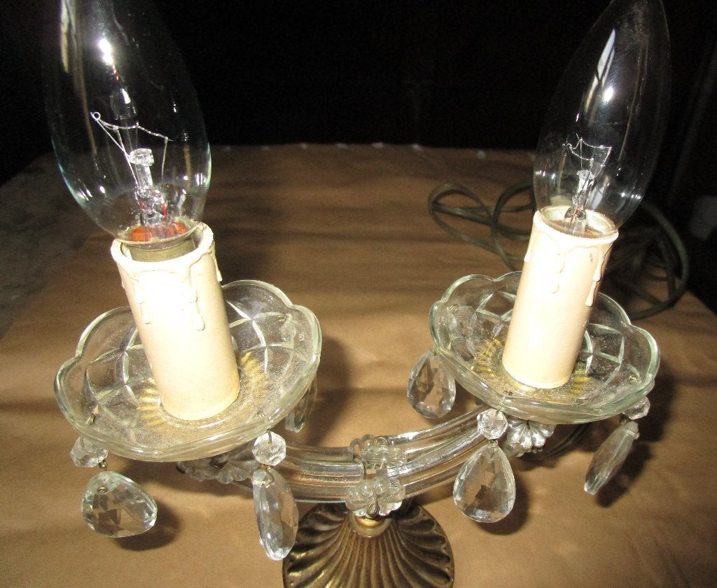 kristallen Marie-Therese lamp, Antiek en Kunst, Ophalen