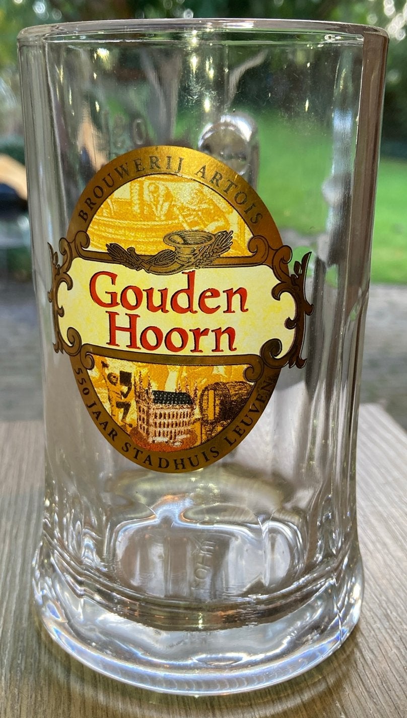 Stella glazen bierpot De Gouden Hoorn 30cl, Verzamelen, Ophalen of Verzenden, Zo goed als nieuw