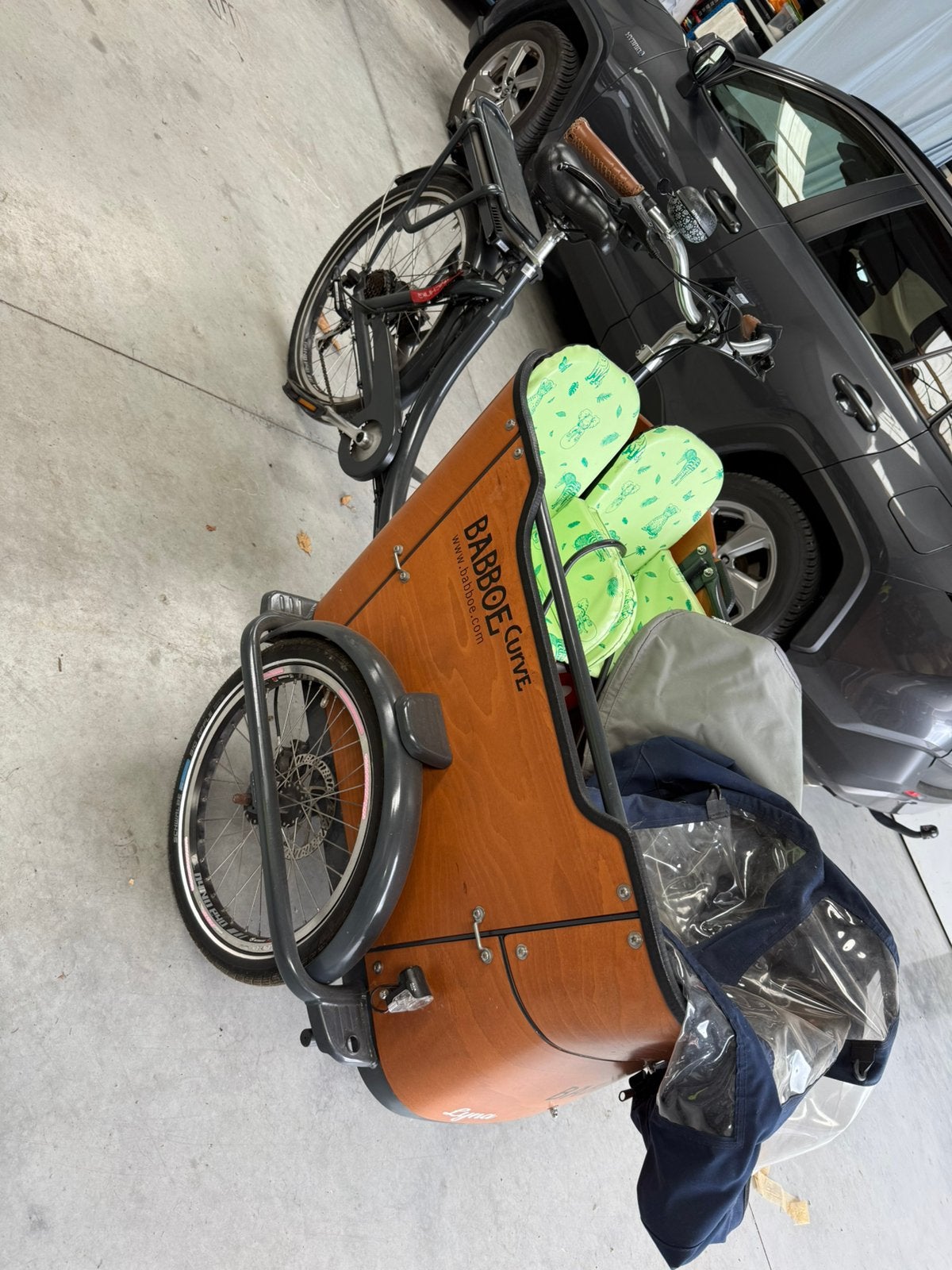 Babboe bakfiets, Vélos & Vélomoteurs, Vélos | Vélos avec bac, Enlèvement, Utilisé, 2 enfants, Autres marques