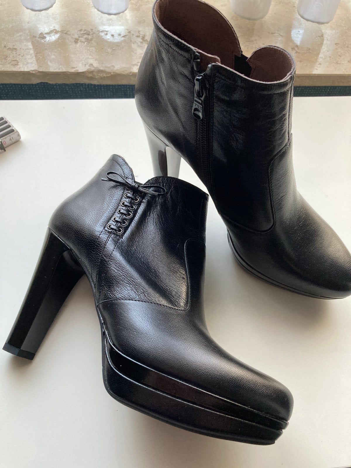 Bottines Nero Giardini 37, Comme neuf, Boots et Botinnes, Noir, Envoi