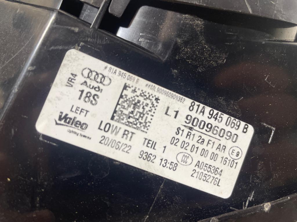 Feu arriere gauche AUDI Q2 81A945069, Audi, Enlèvement, Utilisé