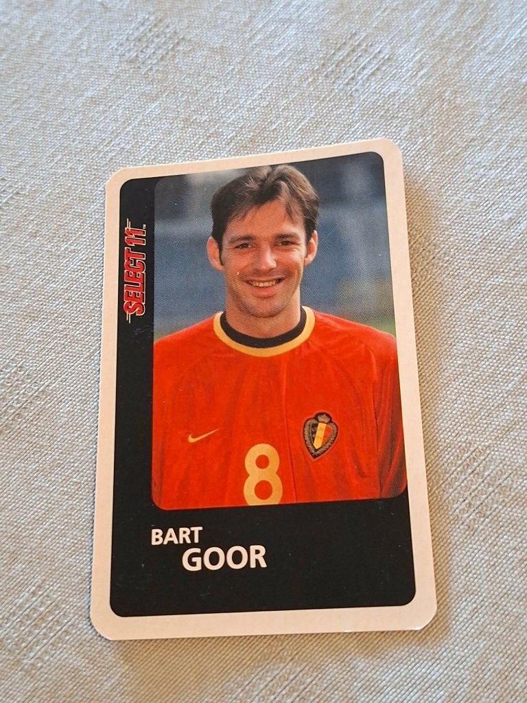 Voetbalkaart : Bart Goor / Rode Duivels, Ophalen of Verzenden, Zo goed als nieuw, Spelerskaart