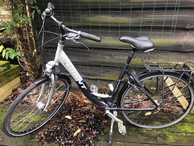 Damesfiets Giant Alu, Ophalen, Gebruikt, Velgrem, Versnellingen