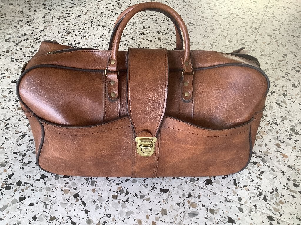 Weekendtas, Ophalen, 40 tot 60 cm, 20 tot 30 cm, Bruin